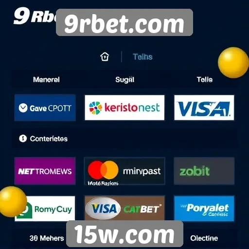 Métodos de pagamento disponíveis no 9rbet.com